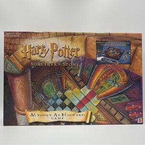 100% Complete Harry Potter Mystery at Hogwarts Board Game by Mattel 2000